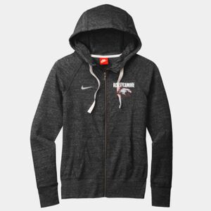 Ladies Gym Vintage Full Zip Hoodie Thumbnail