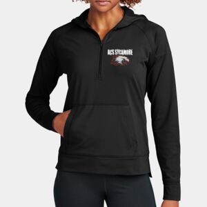 Ladies Sport Wick ® Stretch 1/2 Zip Hoodie Thumbnail