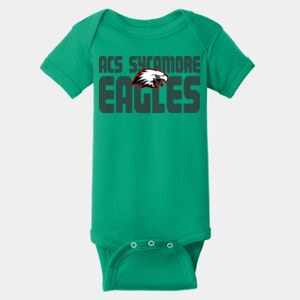 Infant Short Sleeve Baby Rib Bodysuit Thumbnail