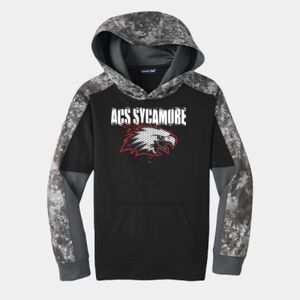 Youth Sport Wick ® Mineral Freeze Fleece Colorblock Hooded Pullover Thumbnail